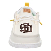 Men's Hey Dude White San Diego Padres Wally Casual Slip On Shoes