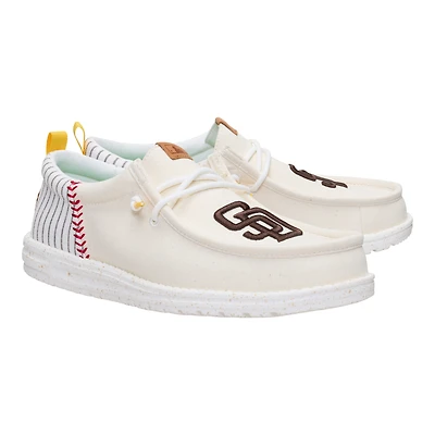Men's Hey Dude White San Diego Padres Wally Casual Slip On Shoes