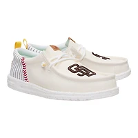 Men's Hey Dude White San Diego Padres Wally Casual Slip On Shoes