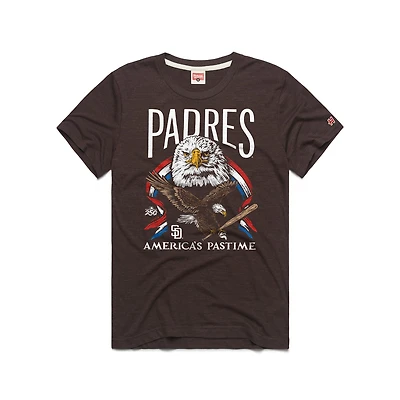 Men's Homage  Brown San Diego Padres America's Pastime Tri-Blend T-Shirt