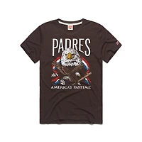 Men's Homage  Brown San Diego Padres America's Pastime Tri-Blend T-Shirt