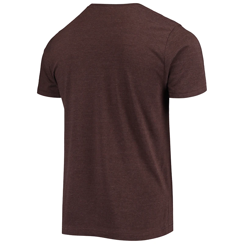 Men's Homage Brown San Diego Padres Hand-Drawn Logo Tri-Blend T-Shirt