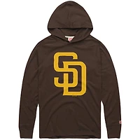 Sweat à capuche léger Homage Brown San Diego Padres en mélange de coton raglan pour homme