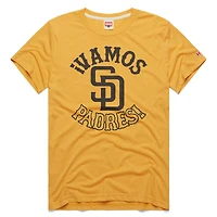 Men's Homage  Gold San Diego Padres Vamos Tri-Blend T-Shirt