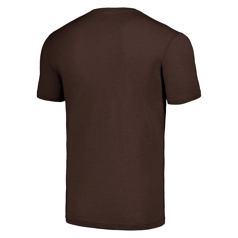 T-shirt triple mélange Hommage Manny Machado marron San Diego Padres Caricature pour hommes