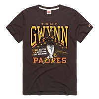 T-shirt graphique hommage à Tony Gwynn Brown pour homme, joueur des Padres de San Diego