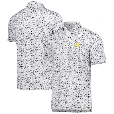 Polo johnnie-o pour homme noir San Diego Padres Ballpark