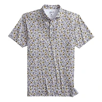 Polo Johnnie-O Performance blanc à imprimé intégral des Padres de San Diego pour homme