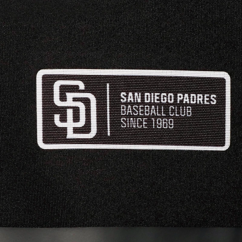 Men's Levelwear Black San Diego Padres Sector Raglan Polo