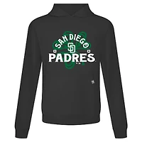 Sweat à capuche noir pour homme Levelwear San Diego Padres St. Patrick's Day Relay Shamrock