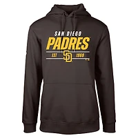 Men's Levelwear Brown San Diego Padres Podium Turnover Pullover Hoodie