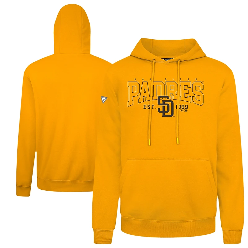Sweat à capuche Levelwear Gold pour homme, édition limitée, San Diego Padres, Accolade Podium Textbook