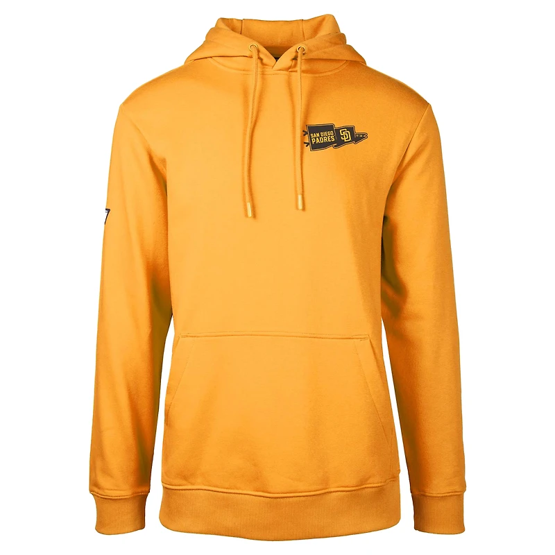 Sweat à capuche enfiler Levelwear Gold San Diego Padres Podium Rafters pour homme