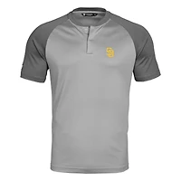 Men's Levelwear  Gray/Charcoal San Diego Padres Tracker Insignia 2.0 Polo