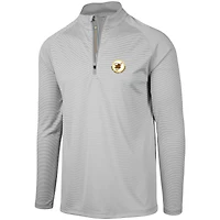 Levelwear pour hommes San Diego Padres Cooperstown Collection Orion Raglan gris - Veste à glissière quart