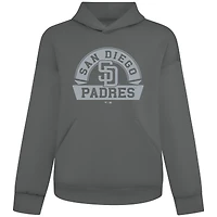Sweat à capuche gris Levelwear pour homme, motif arche de luxe signature des Padres San Diego