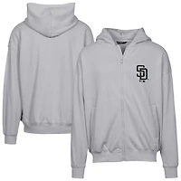 Men's Levelwear  Gray San Diego Padres Oversized Uphill Digital Camo Full-Zip Hoodie