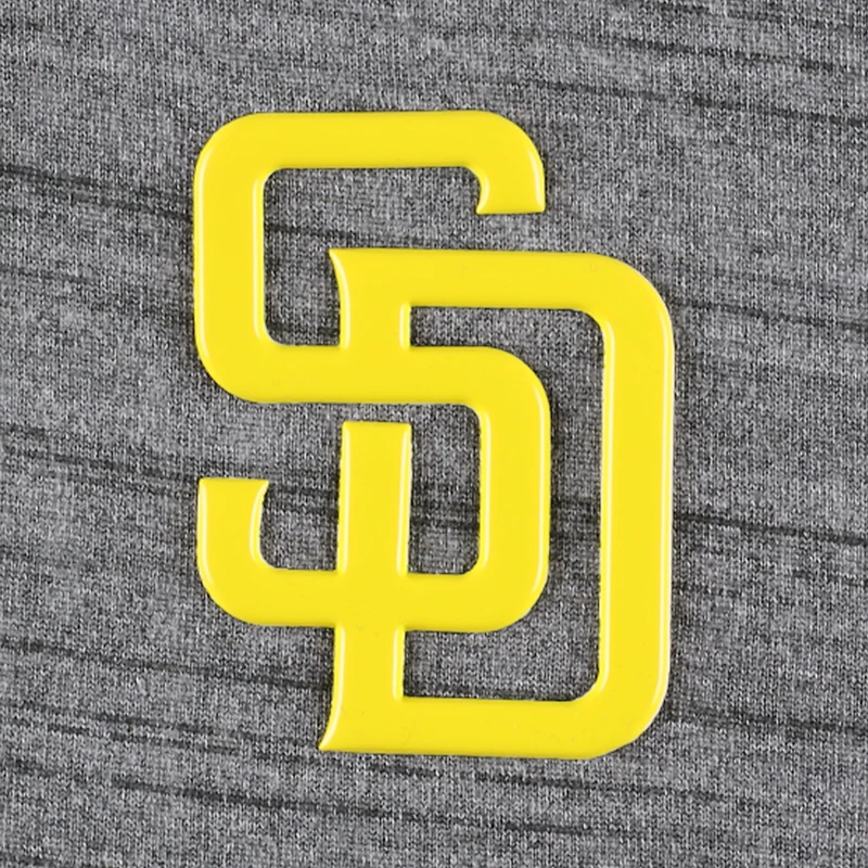 Haut à manches raglan Levelwear gris chiné San Diego Padres Vandal pour hommes