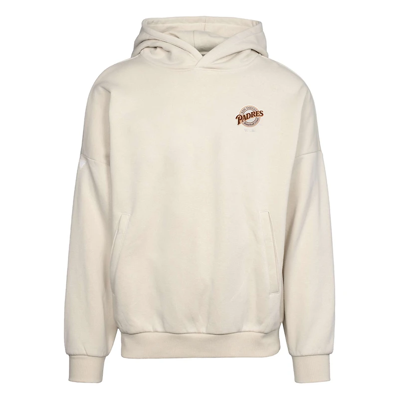 Men's Levelwear  Khaki San Diego Padres Contact Pro Card Pullover Hoodie