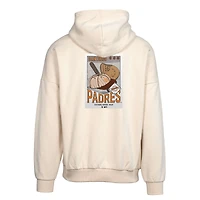 Men's Levelwear  Khaki San Diego Padres Contact Pro Card Pullover Hoodie