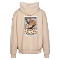Men's Levelwear  Khaki San Diego Padres Uphill City Core Logo Full-Zip Hoodie