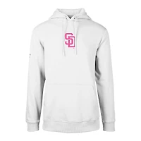 Sweat à capuche blanc San Diego Padres City Connect Podium Core 2.0 pour homme Levelwear