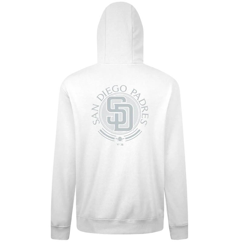 Sweat à capuche Levelwear blanc pour homme des Padres de San Diego Podium Grain