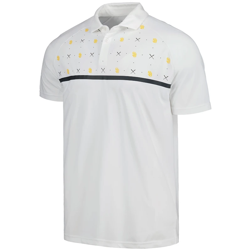 Men's Levelwear White San Diego Padres Sector Batter Up Raglan Polo