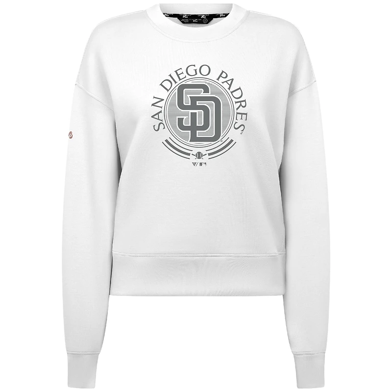 Men's Levelwear White San Diego Padres Sponge Pullover Sweatshirt