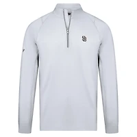 Pull-over à glissière quart de tour Theory Insignia 2.0 pour homme Levelwear, blanc