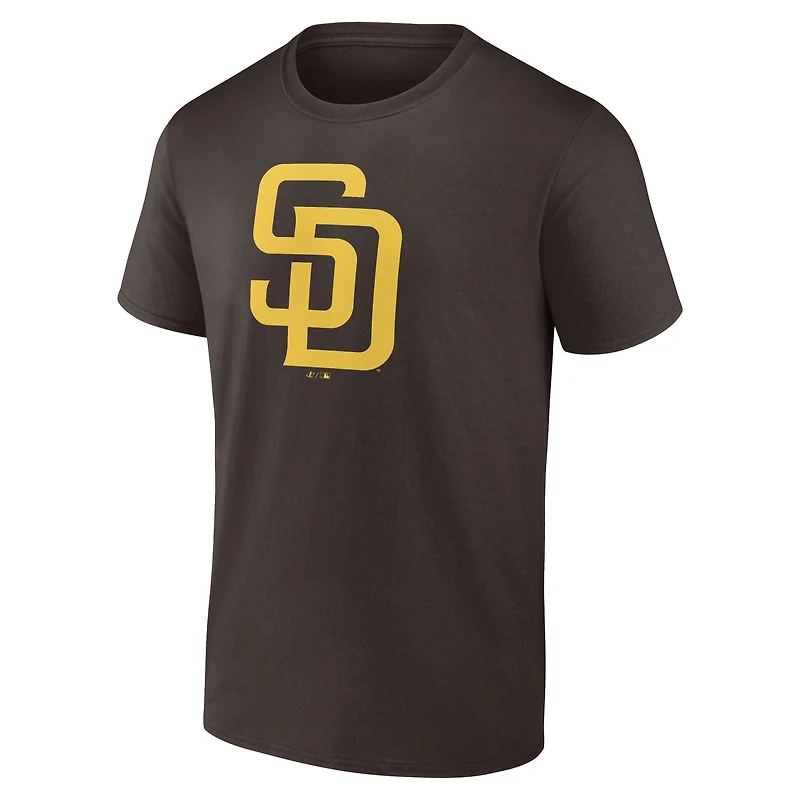 T-shirt officiel des Padres de San Diego, logo doré, pour homme