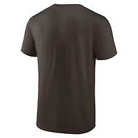 T-shirt homme marron à logo officiel des Padres de San Diego