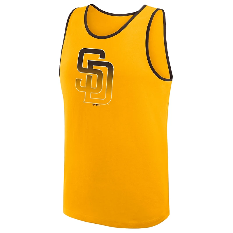 Men's Logo Athletic Gold San Diego Padres Unmatched Success Tank Top