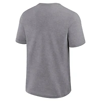 Men's Logo Athletic Heather Gray San Diego Padres Top Notch T-Shirt