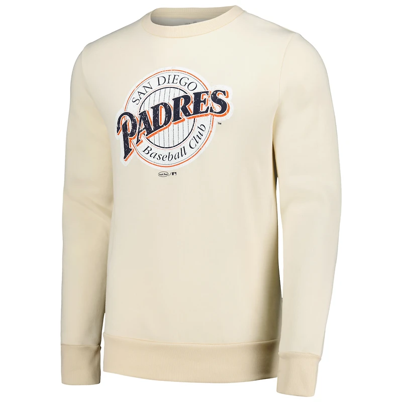 Sweat-shirt en polaire Majestic Threads Oatmeal San Diego Padres pour hommes
