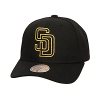 Casquette réglable Mitchell & Ness San Diego Padres Neon Logo Pro Crown pour hommes