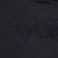 Men's Mitchell & Ness  Black San Diego Padres Phantom Fleece Crewneck Sweatshirt