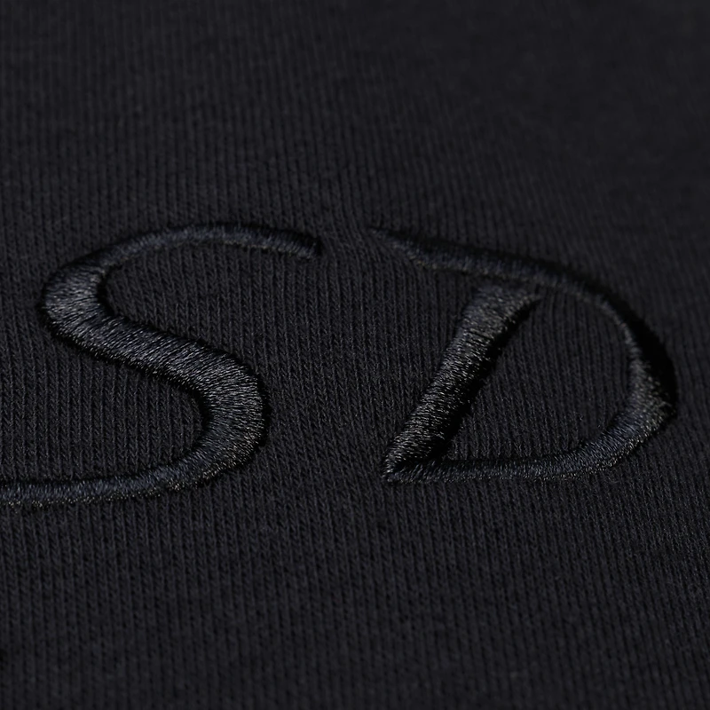 Men's Mitchell & Ness  Black San Diego Padres Phantom Fleece Crewneck Sweatshirt