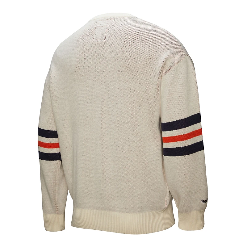 Men's Mitchell & Ness Cream San Diego Padres Retro Pullover Sweater