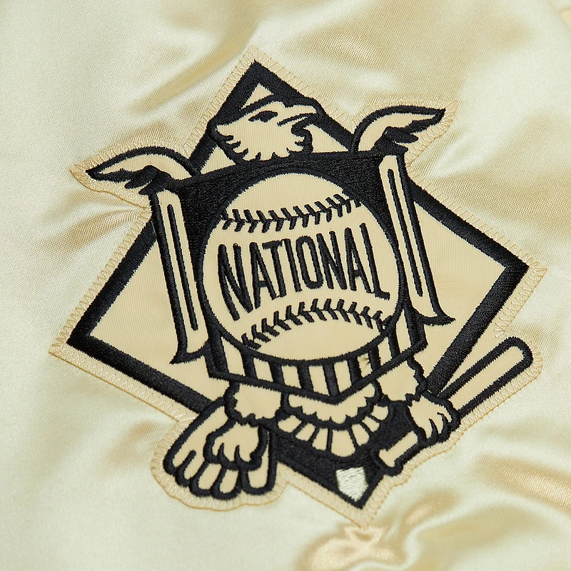 Veste légère en satin entièrement zippée Mitchell & Ness Gold San Diego Padres OG 2.0 pour hommes