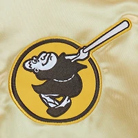 Veste légère en satin entièrement zippée Mitchell & Ness Gold San Diego Padres OG 2.0 pour hommes