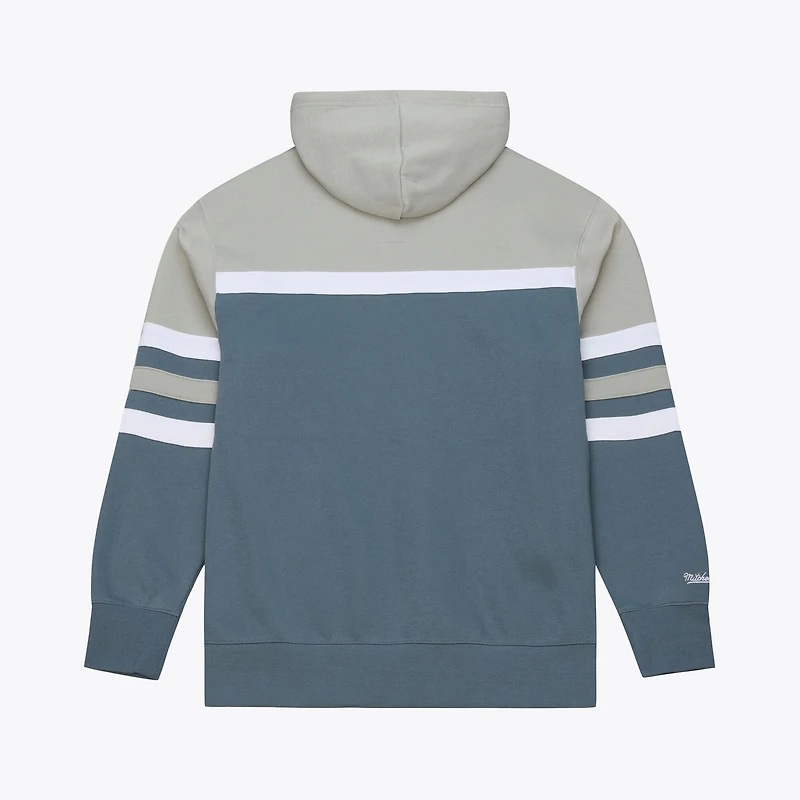 Sweat à capuche Mitchell & Ness gris pour homme, San Diego Padres, collection Cooperstown, motif entraîneur-chef « Orage ».