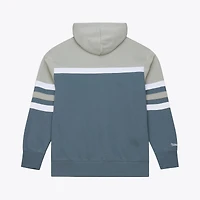 Sweat à capuche Mitchell & Ness gris pour homme, San Diego Padres, collection Cooperstown, motif entraîneur-chef « Orage ».