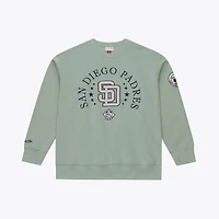 Men's Mitchell & Ness Green San Diego Padres Yacht Rock Fleece Sweatshirt