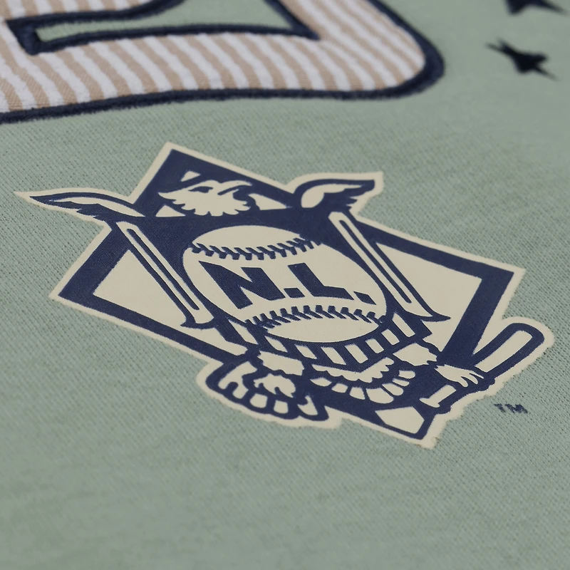 Sweat-shirt polaire Mitchell & Ness vert San Diego Padres Yacht Rock pour homme