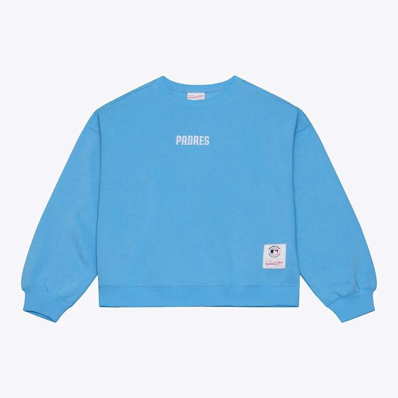 Men's Mitchell & Ness Light Blue San Diego Padres Insignia Fleece Sweatshirt