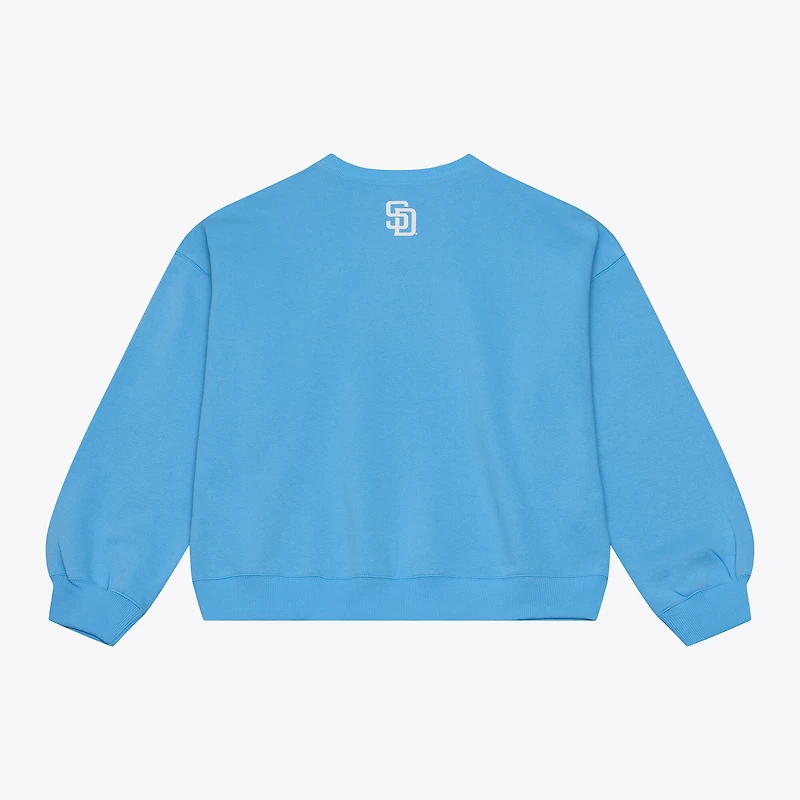 Men's Mitchell & Ness Light Blue San Diego Padres Insignia Fleece Sweatshirt