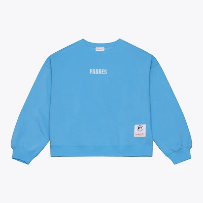Men's Mitchell & Ness Light Blue San Diego Padres Insignia Fleece Sweatshirt