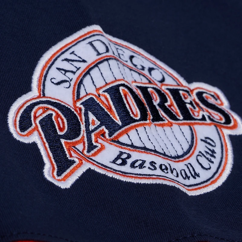 Men's Mitchell & Ness  Navy San Diego Padres Wild Pitch Ringer T-Shirt