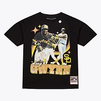 Men's Mitchell & Ness Tony Gwynn Black San Diego Padres Legendary Collage Player T-Shirt